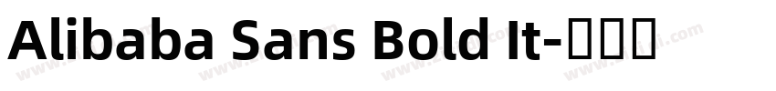 Alibaba Sans Bold It字体转换